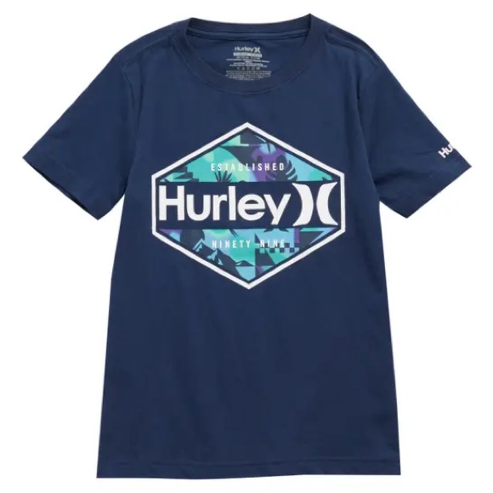 💙HURLEY Kids' Hex N' Efx T-shirt In Night Force shirt